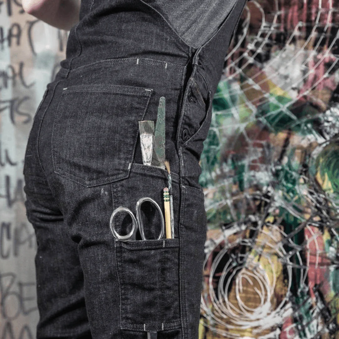 Classic Workwear Overalls Women's Stretch Dungarees - Image 5