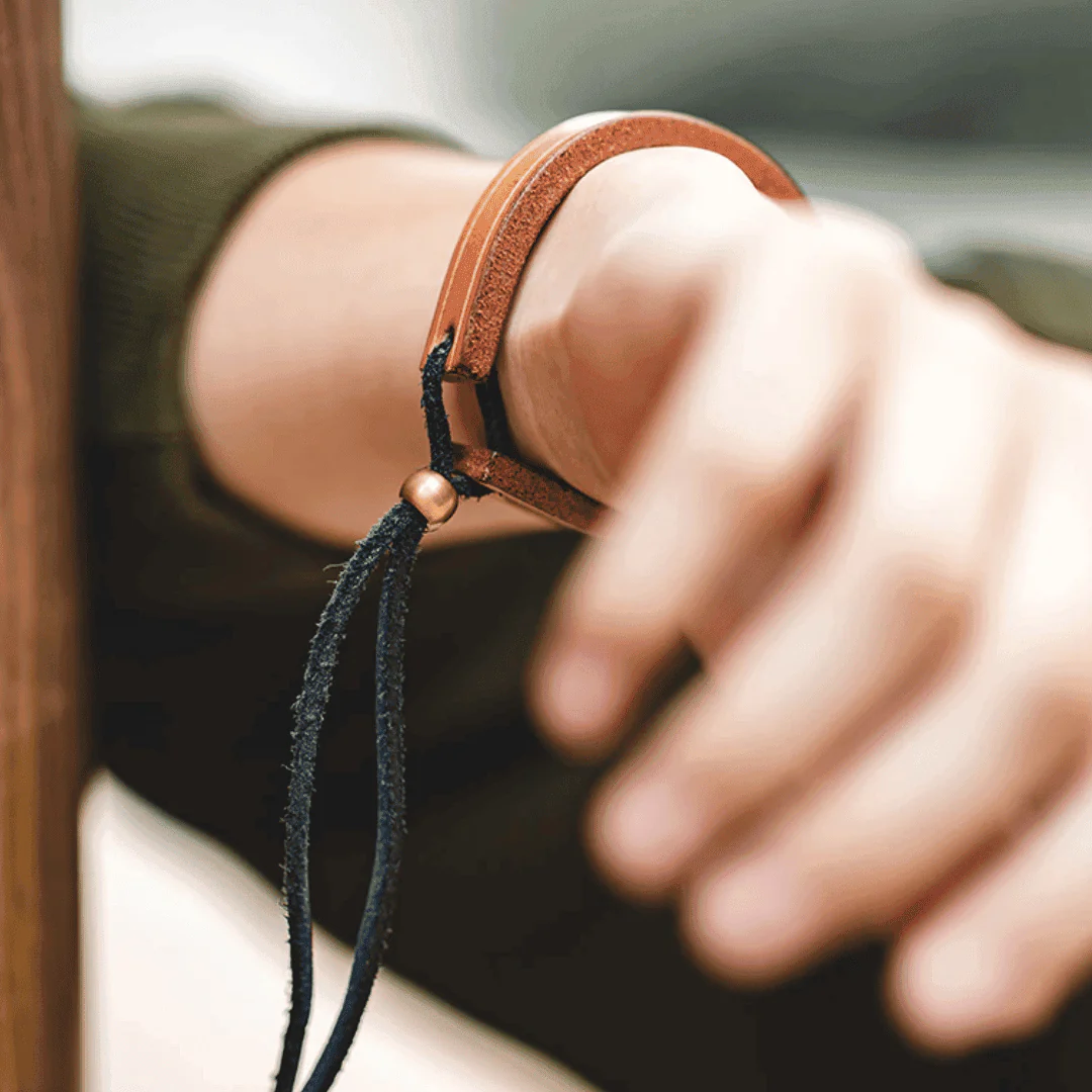 Leather Cuff Bracelet - Image 4