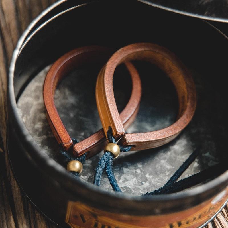 Leather Cuff Bracelet - Image 7