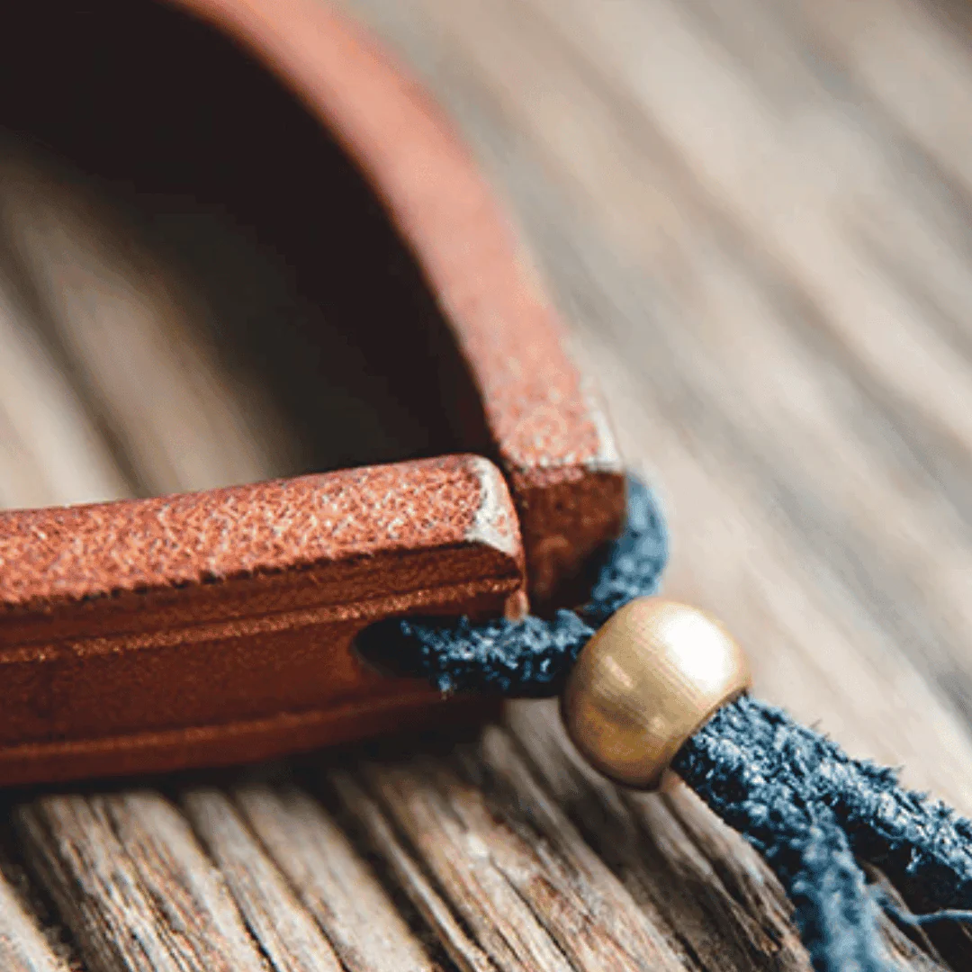 Leather Cuff Bracelet - Image 8