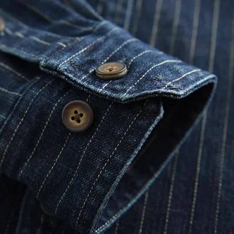 Striped Denim Shirt - Image 4