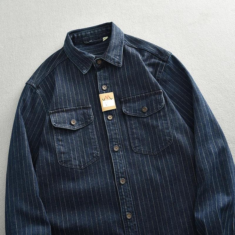 Striped Denim Shirt - Image 6