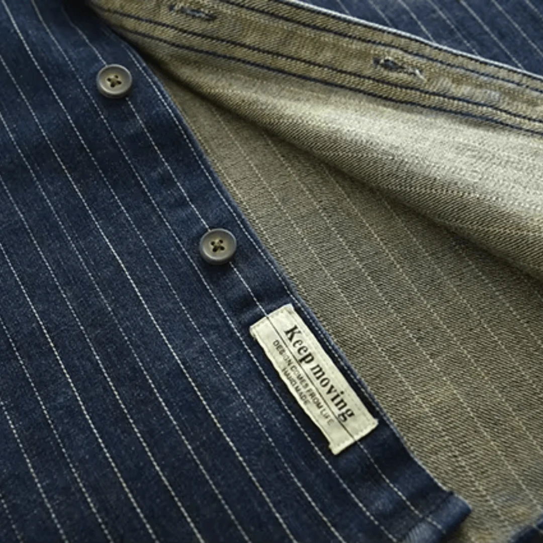 Striped Denim Shirt - Image 7